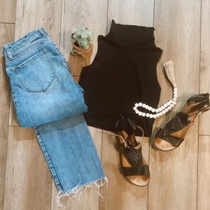 ASOS cropped mock-neck tank